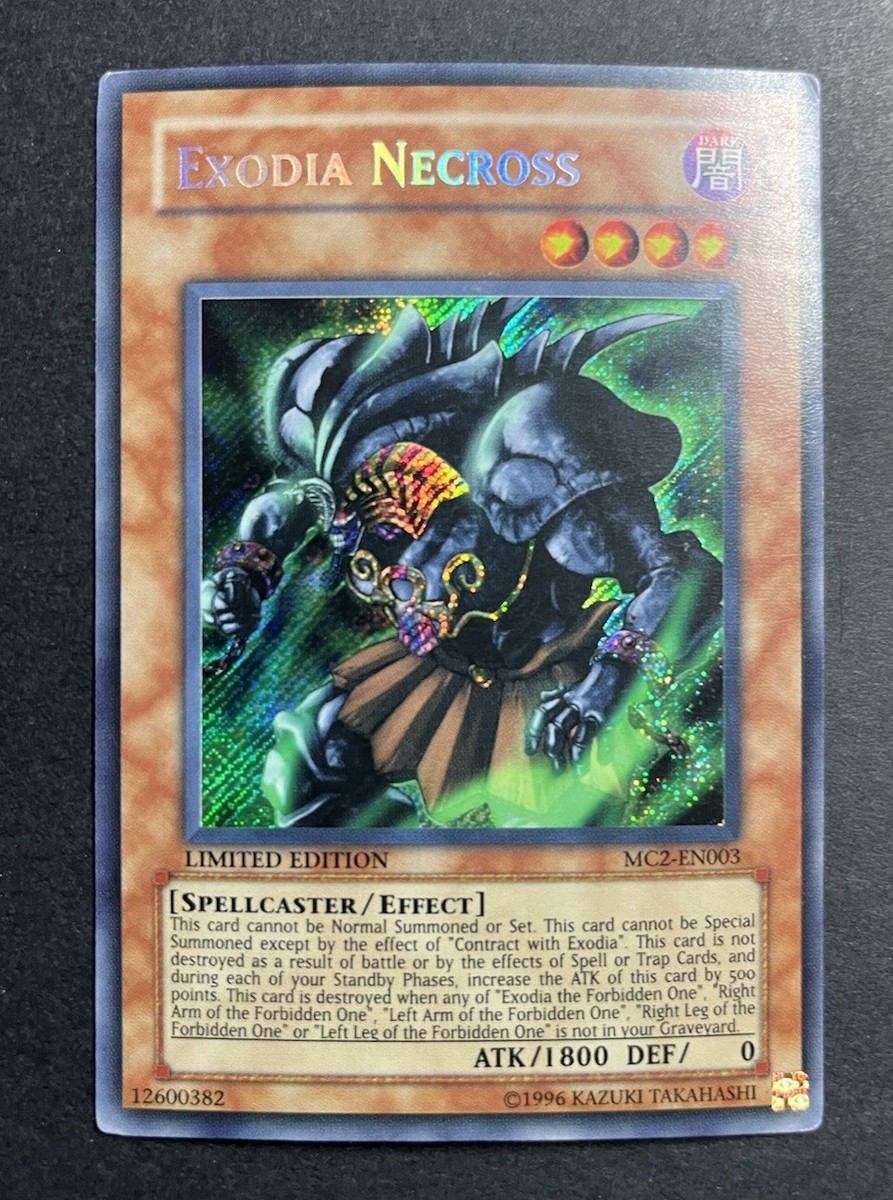 Yu-Gi-Oh! TCG Konami Exodia Necross MC2-EN003 Limited Secret Holo