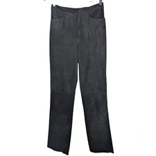 Vintage Real Clothes Black Genuine Leather Pants Women’s Size 2 High Waist Jeans