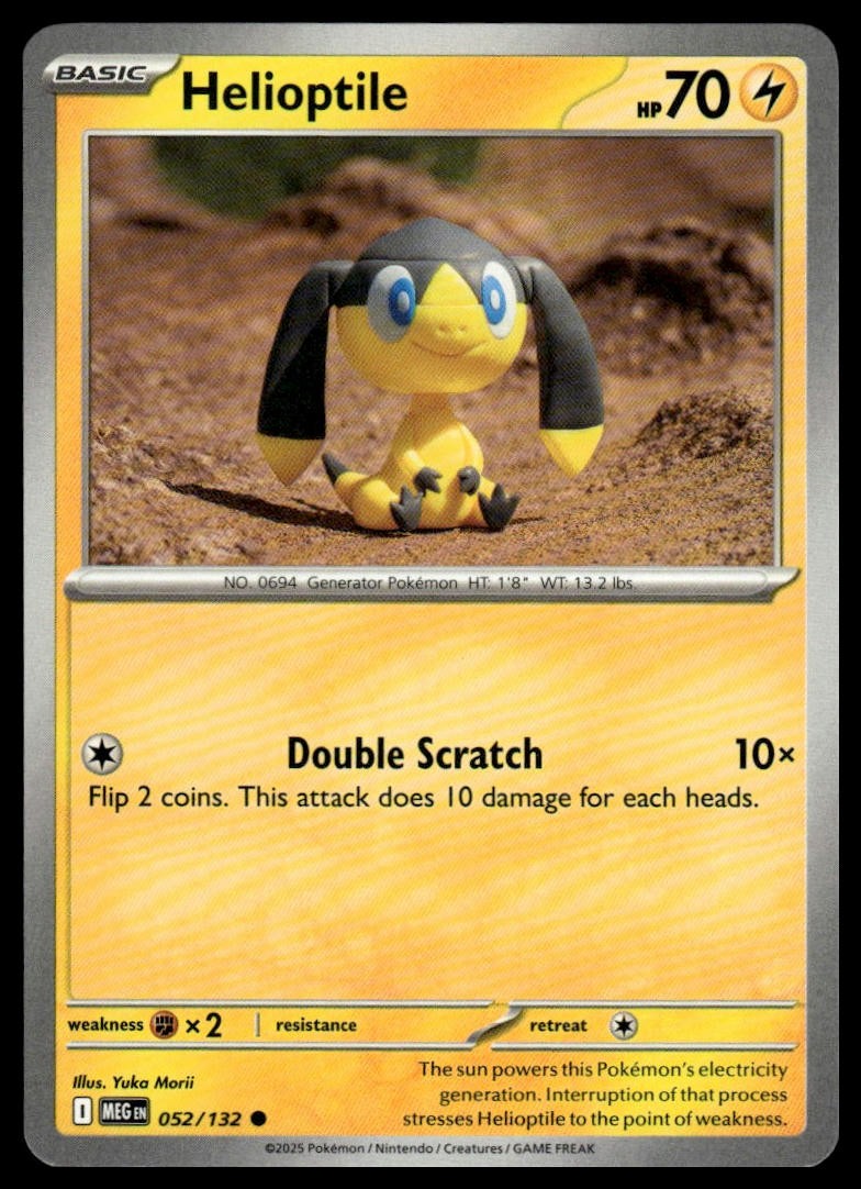 Helioptile ME01: Mega Evolution 052/132 Normal NM