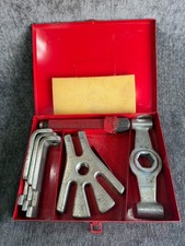 Vtg Proto Tools 4011 Universal Wheel Hub Puller Set Heavy Duty Red Metal Case