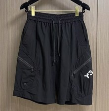 Men Summer Y-3 Loose Quick Drying Breathable Zipper Pocket Shorts