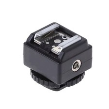 New Black Flash to Camera Hot Shoe Converter Adapter Part For Nikon For Canon