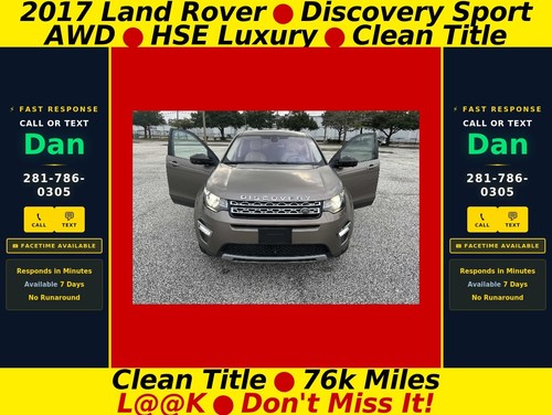 2017 Land Rover Discovery Sport HSE LUXURY