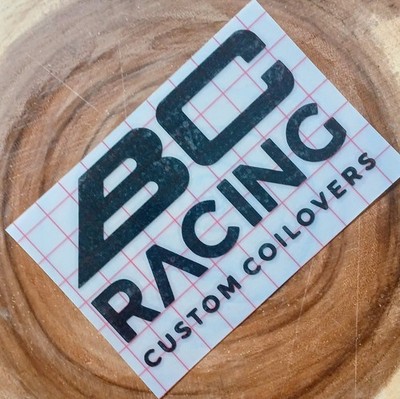 BC Racing Coilover Vinyl Decal (x2) Lowered Performance Image Car