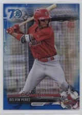 2017 Bowman Draft Chrome Blue Refractor 70th Anniversary /200 Delvin Perez 8s6
