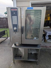 Rational WhiteEfficiency SCC WE 101 10-Tray Combi Oven + Stand – Clean, Tested
