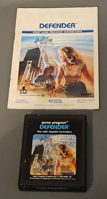 Defender with Manual Atari 2600/7800/2600+/7800+ CLEANED TESTED WORKS