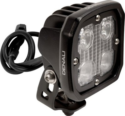 Denali Electronics D4 LED Light Pod With DataDim 3.9'' Black White