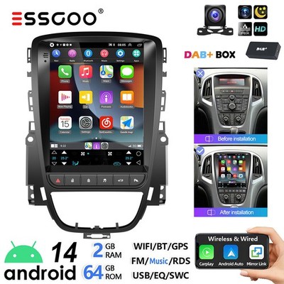 DAB+ Android 14 64G Autoradio Carplay GPS RDS BT Für Opel Astra J Buick Excelle