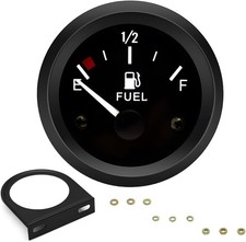 2 52mm 12v Fuel Level Gauge Meter Kit With Nutbracket - 240-33ohm Boat Black 2 52mm 12v Fuel Level Gauge Meter Kit With Nutbracket - 240-33ohm Boat Black
