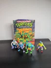 Vtg Teenage Mutant Ninja Turtles Collectors Case + 4 Figures Scumbug Gecko *read