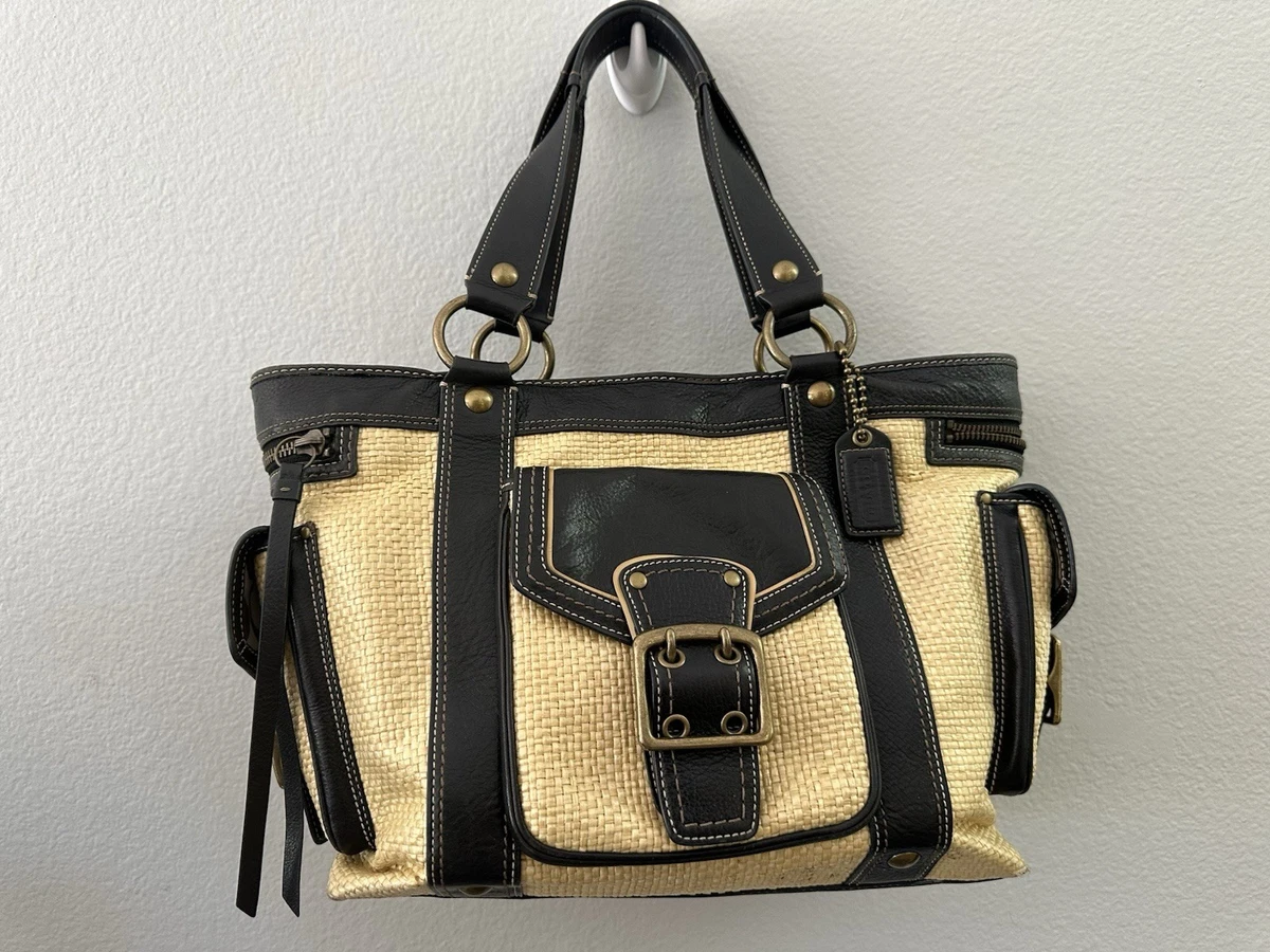 Coach Legacy Tote Straw Exterior Bags & Handbags for Women for