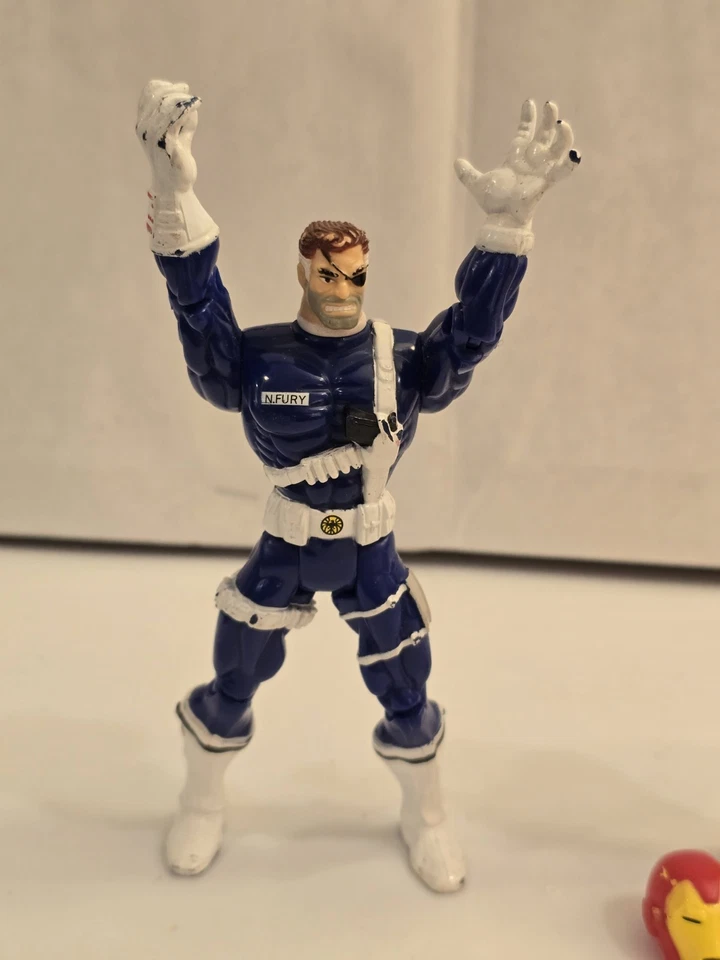 Toy Biz Marvel Avengers Nick Fury y Joker Personalizado/Iron Man Único ENVÍO GRATUITO Foto 2 de 4