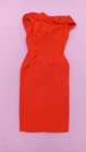 1960s Vintage Barbie Doll Red Silk Sheath PAK Dress