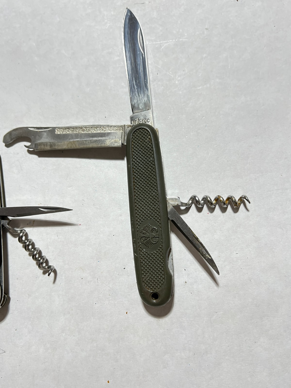 Lot of 2 Mil Tec Pocket Knives