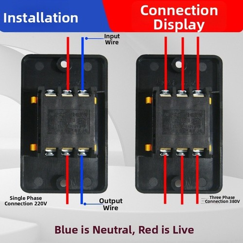 Control Switch LC-16/3 16A 220V 380V Waterproof with 35 x 78mm Hole ...