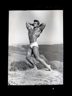 Steve Reeves 1948 Bodybuilder Rare Original Camera Negative Photo Russ Warner