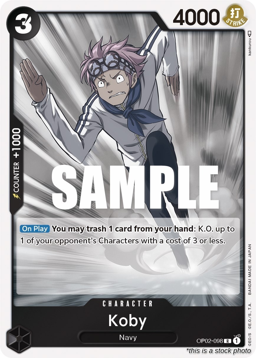 Koby [OP02 - OP02-098] Paramount War NM - Rare R Foil