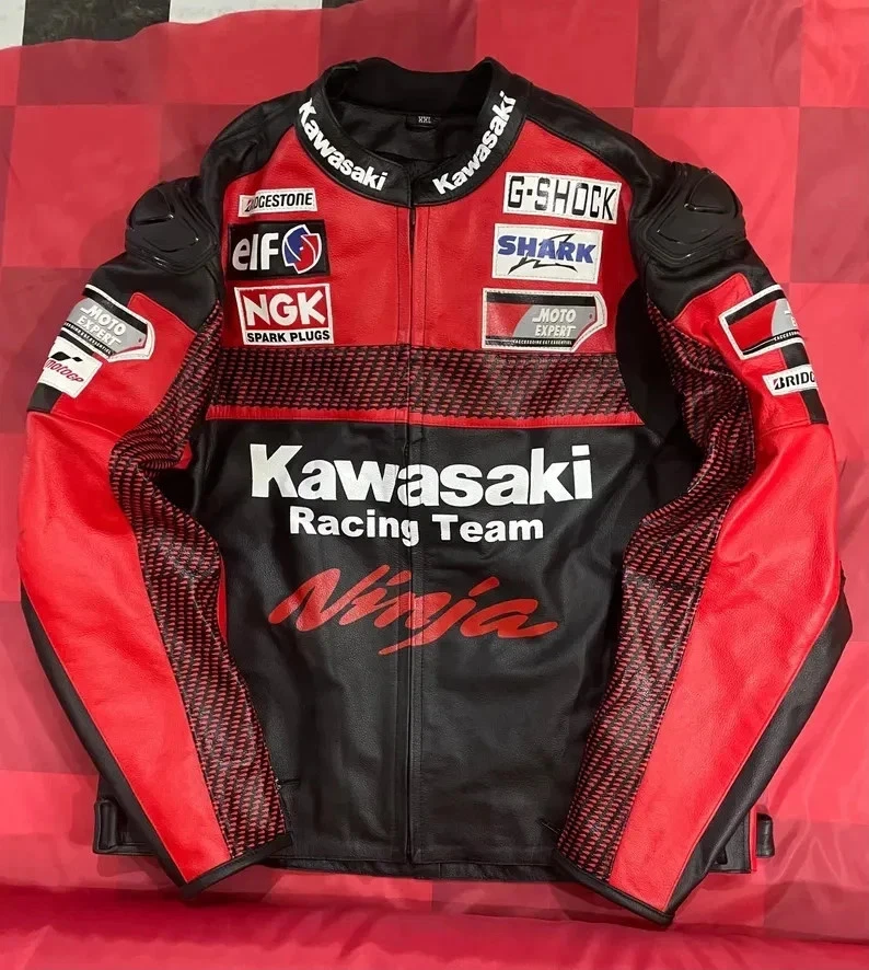 Kawasaki Leather Kawasaki Motorcycle Jackets for sale | eBay