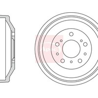 Apec Bremstrommel Fiat Doblo 2010-2023 Ohne ABS Sensorring