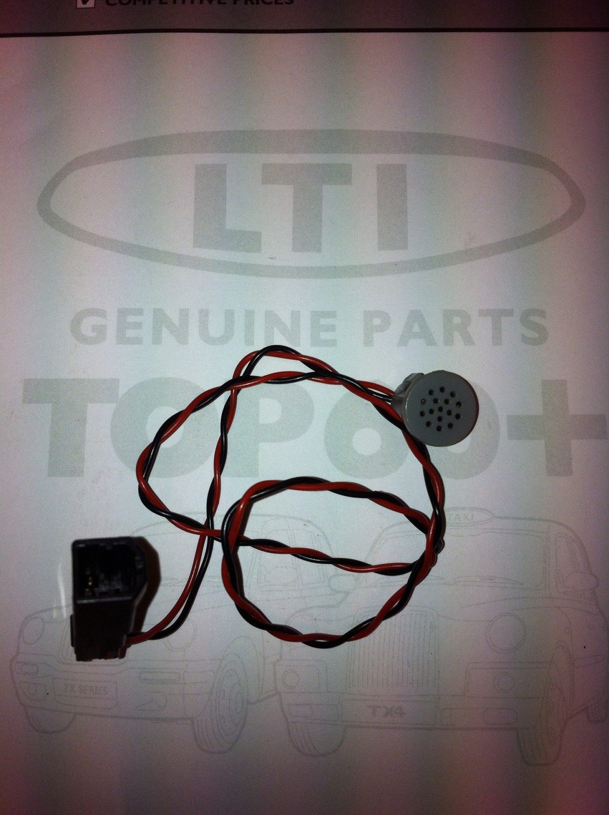 LONDON TAXIS LTI TX4 REAR PASSENGER COMPARTMENT MICROPHONE eBay