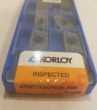 APMT1604PDSR-MM PC5400 - KORLOY - 10 PACK - NEW - USA STOCK - 1-02-051261
