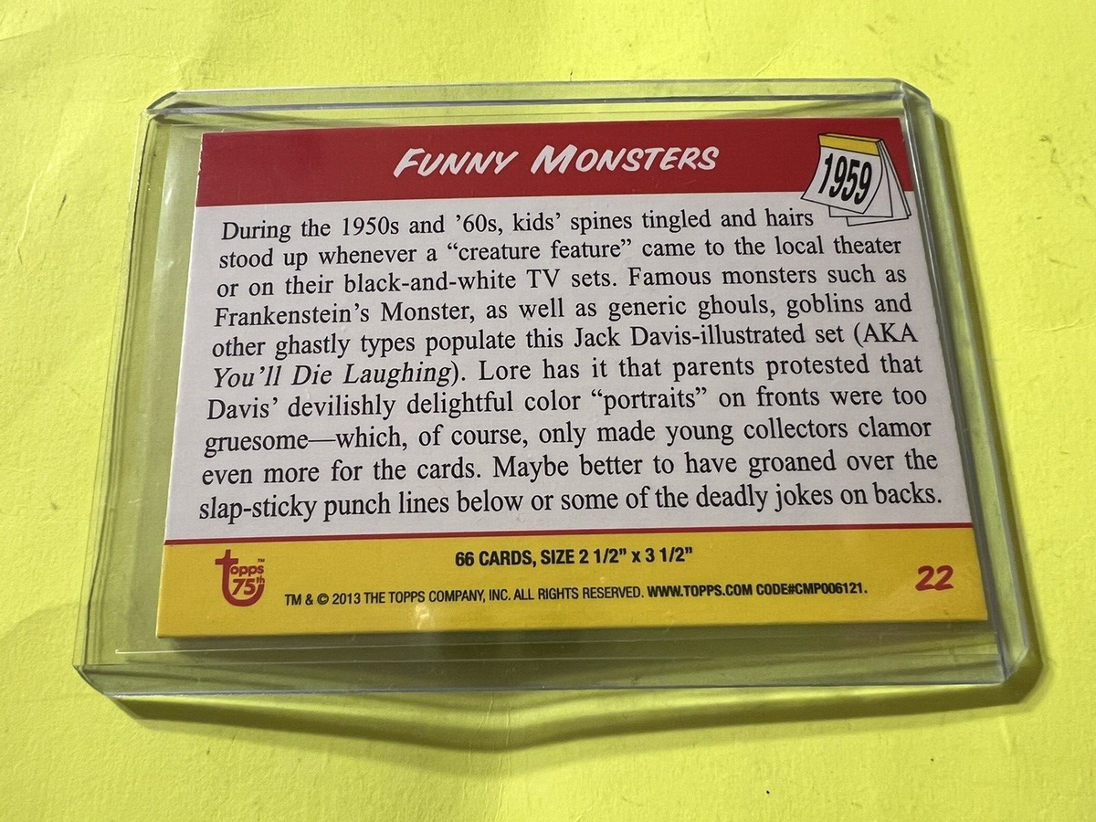 2013 Topps 75th Anniversary Rainbow Foil #22 Funny Monsters Jack