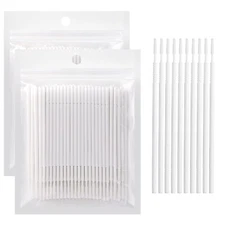 200PCS Micro Applicators Brushes Mini Cotton Swabs Remove Grafted Eyelash Glue D
