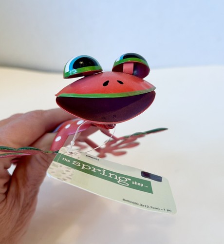 Metal Lizard Garden Shelf Decoration Yard Lizards Gecko Pink Green New With Tags - Picture 7 of 12