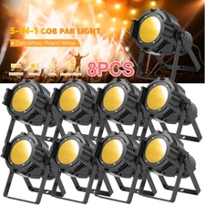 10X 100W COB Par Light DMX Warm Cool White Audience Blinder Light Stage Lights