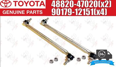 Toyota Lexus OEM Stabilisatorstange vorne Link & Nut Full Set 48820-47020 Ori...