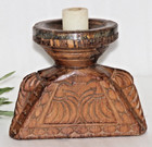 Antik Holz Landwirtschaftliche Samen Halter Bijni Kerze Ständer Original Hand