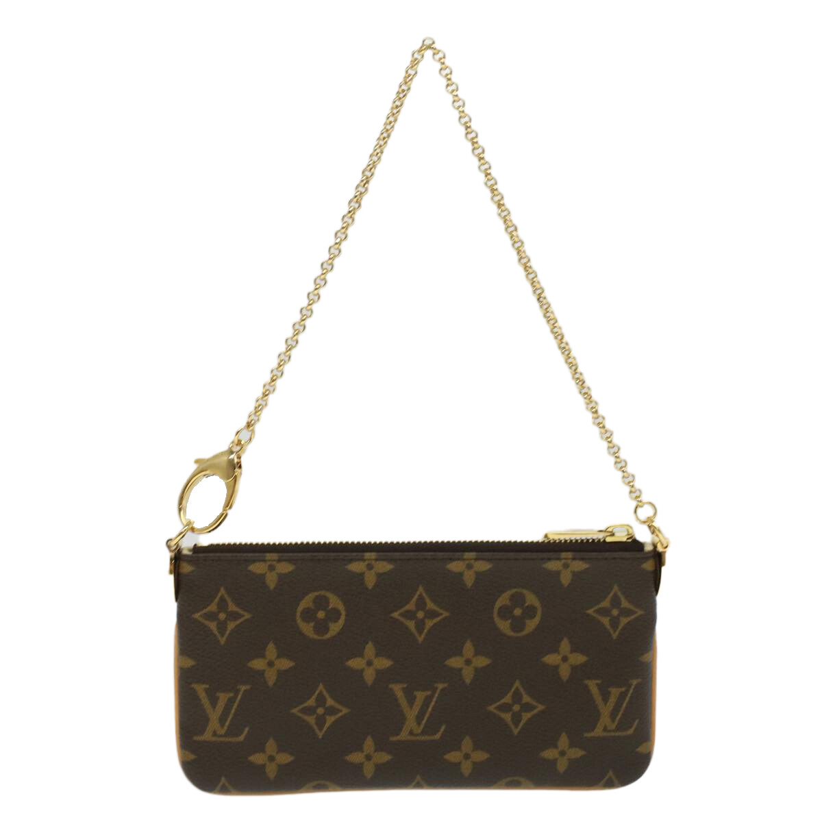 LOUIS VUITTON Monogram Chain Pochette Mira MM Accessory Pouch 