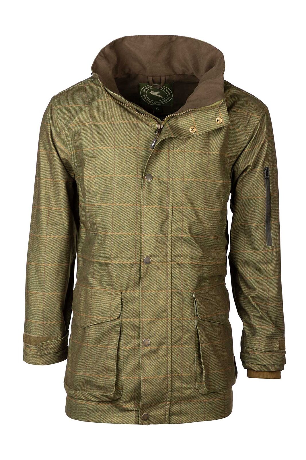 Men's Shooting Jacket Tweed Print Waterproof Hunting Coat 2 Colours ...