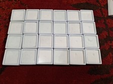 24 PCS BOXES Diamond  Gemstone Container 4x4x1.8 cm Box