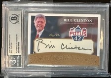 2023 Custom Autograph Bill Clinton US President BGS Auto Autograph Monica 1/1