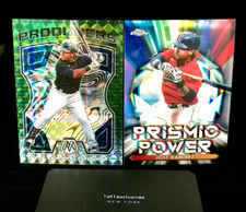 Jose Ramirez 2 CARDS '21 Topps Chrome Prismic Power '21 Mosaic GREEN Producers