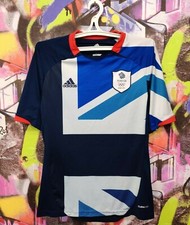 Great Britain Olympic Football Team London 2012 Shirt Jersey Adidas Mens size S