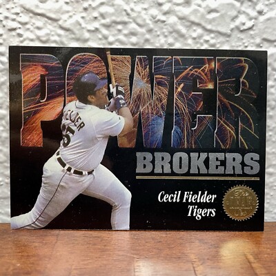 CECIL FIELDER 1994 DONRUSS BASEBALL #7 POWER BROKERS TIGERS