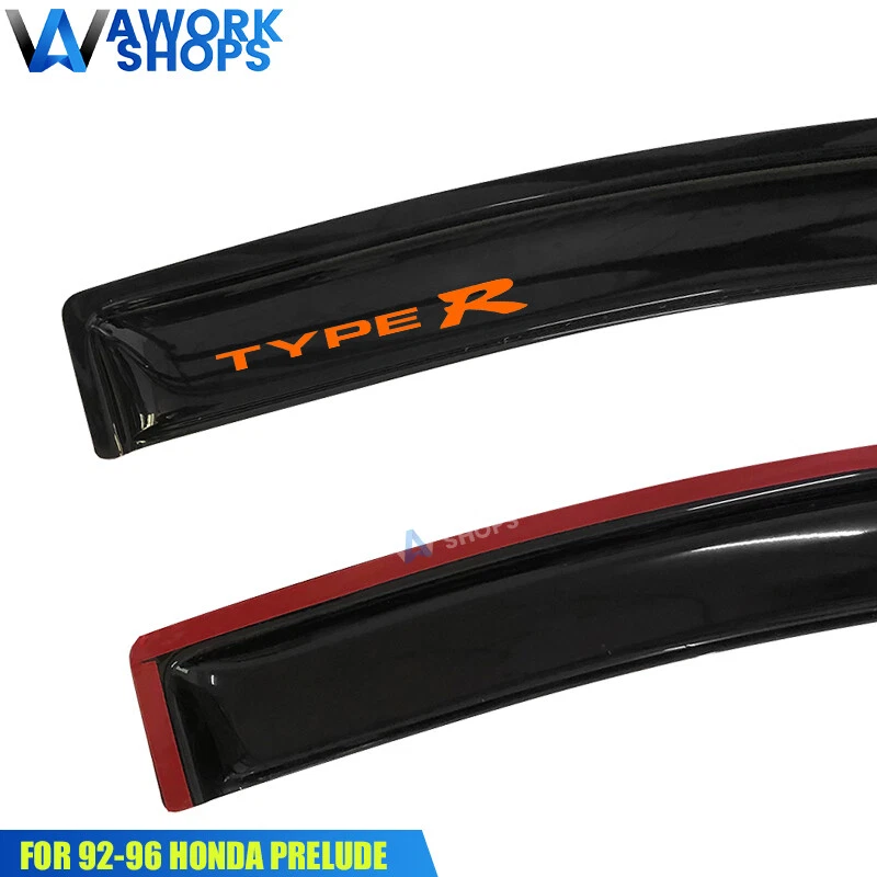 Fits 92-96 Honda Prelude Window Visors Shade Rain Vent Guard Foto 4 de 4