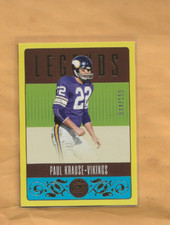 2023 Panini Legacy Football LEGENDS #137 Paul Krause VIKINGS HOF #44/150