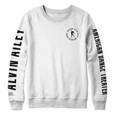 Alvin Ailey American Dance Theater white crewneck sweatshirt OFFICIAL MERCHANT