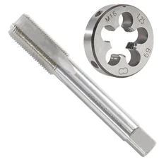 M16 x 1.25 Metric Tap and Die Set, M16 X 1.25mm HSS Machine Thread Tap and M1...