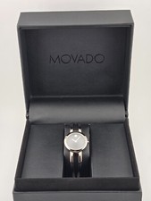 Movado Women’s Amorosa Black Dial Stainless Steel Watch - 0607131 ($595 MSRP)
