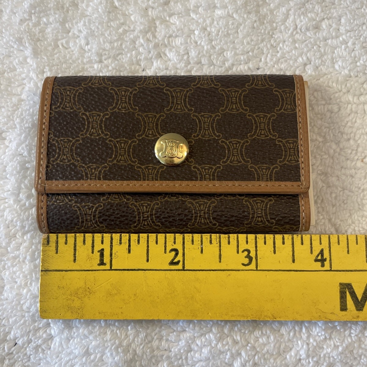 小物 CELINE Logo Macadam Key Case Celine Macadam Key Cles Key Holder Free Shipping | eBay