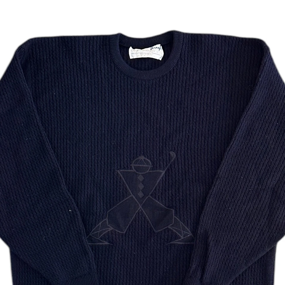 Pringle Nick Faldo Golf Knit Jumper 100% Pure Wool Scotland Blue Mens Medium - Image 3 of 4