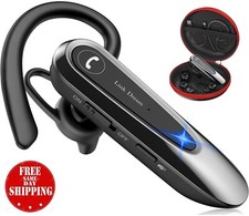 Link Dream Bluetooth Earpiece Wireless CVC8.0 Headset for Cell Phone Dual Mic