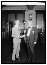 8" x 10" 1924 photo P.M.G. New & Eugene Stack, 8/15/24