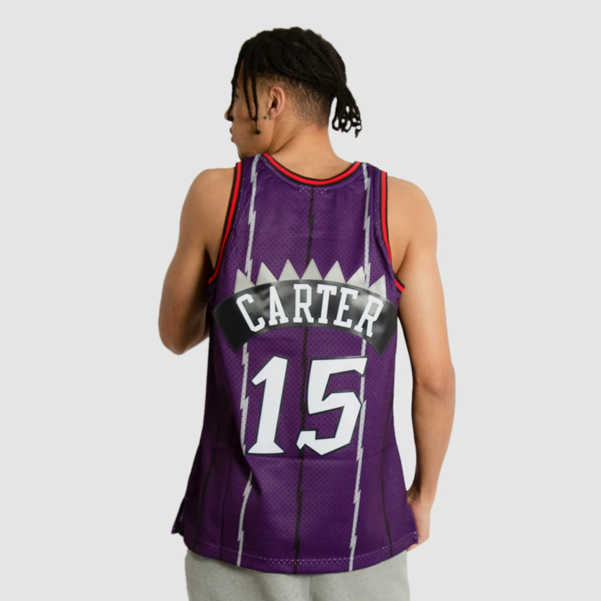 Women's Mitchell and Ness Toronto Raptors NBA Vince Carter Hardwood  Classics Swingman Jersey