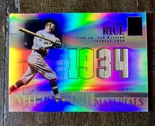 2002 Topps Tribute SAM RICE Milestone Materials Season Bat Relic/34 - SENATORS